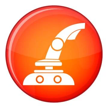 Joystick icon, flat style Illustrazione stock