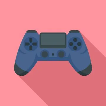 Joystick icon, flat style Stock Illustration