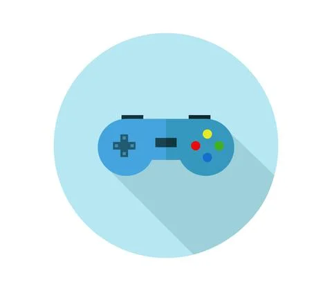 Joystick icon illustrated in vector on white background Stock Illustration