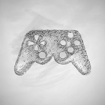 Joystick icon Illustrazione stock