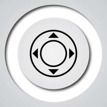 Joystick icon. Internet button on white background.. Stock Illustration