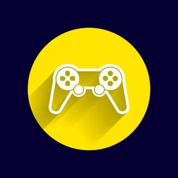 Joystick icon Rounded squares button console controller. Illustrazione stock