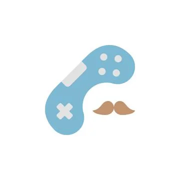 Joystick icon. Simple color vector elements of cultural activities icons for ui Illustrazione stock