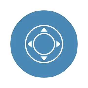 Joystick Icon Vector flat design style Stock Illustration
