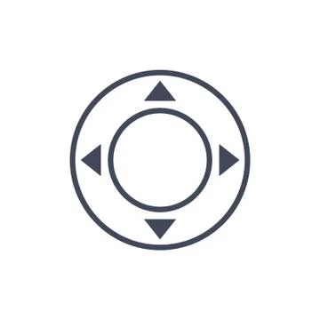Joystick Icon Vector flat design style Stock Illustration