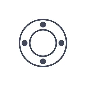 Joystick Icon Vector flat design style Stock Illustration