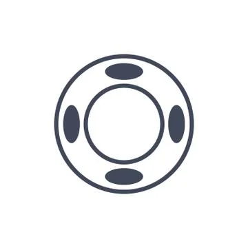 Joystick Icon Vector flat design style Stock Illustration