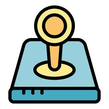 Joystick icon vector flat Illustrazione stock