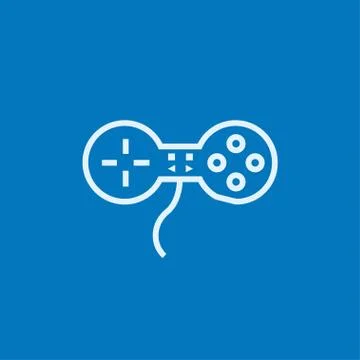 Joystick line icon Illustrazione stock
