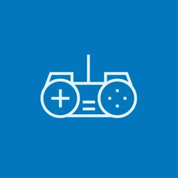 Joystick line icon Illustrazione stock