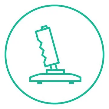 Joystick line icon Illustrazione stock
