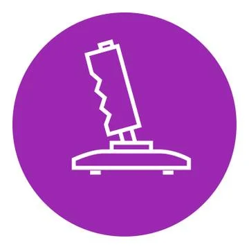 Joystick line icon Illustrazione stock