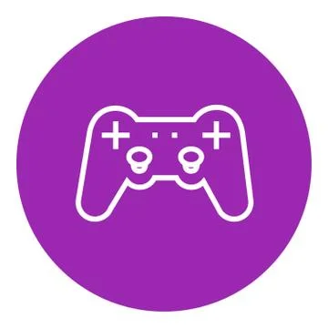 Joystick line icon Illustrazione stock