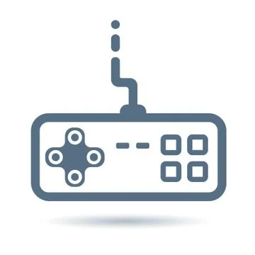 Joystick linear vector icon Ilustração Stock