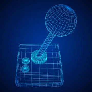 Joystick mesh vector Stock Illustration