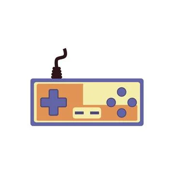 Joystick or game controller icon or symbol, flat vector illustration isolated. Stock Illustration