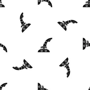 Joystick pattern seamless black Illustrazione stock