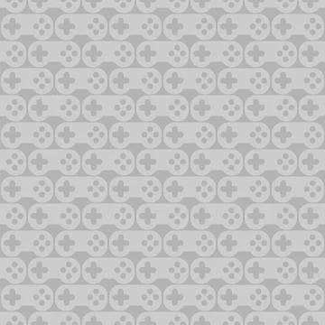 Joystick pattern seamless. gamepad background. Video game controller texture. Stock Illustration