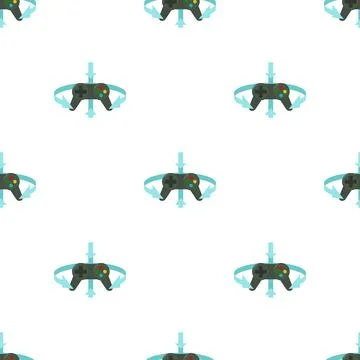 Joystick pattern seamless vector イラスト素材