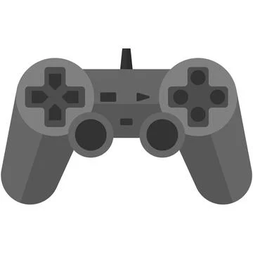 Joystick to play computer game vector isolated on white Stock Illustration