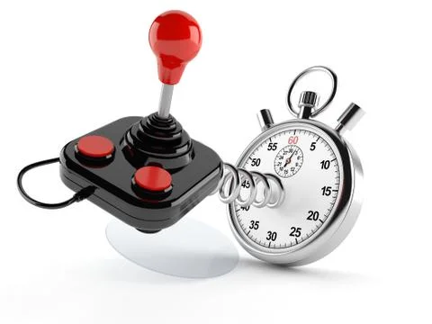 Joystick with stopwatch イラスト素材