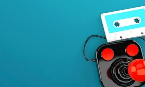Joystick with tape Stock Illustration