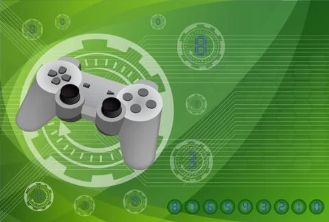 Joystick technology background Stock Illustration