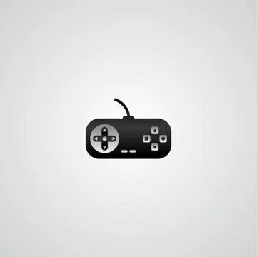 Joystick theme logotype Stock Illustration