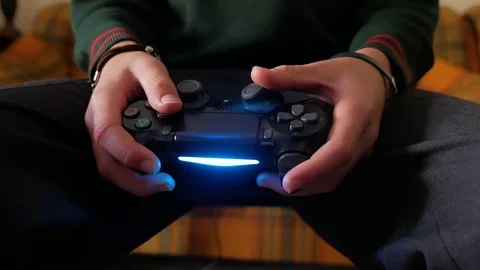 Joystick for video games Stock Footage 85443117