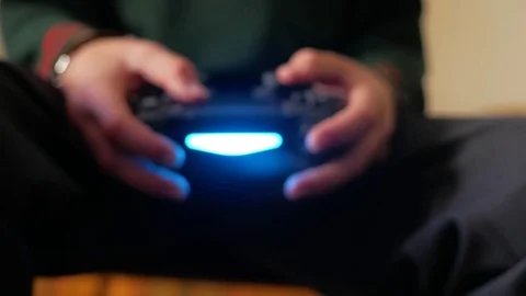 Joystick for video games Stock Footage 85443124