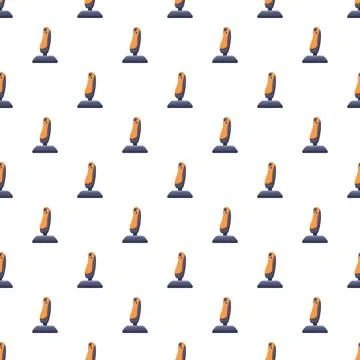 Joysticks seamless pattern generating gaming and retro style Illustration