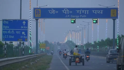 The JP Ganga Path expressway Stock Footage 322102686