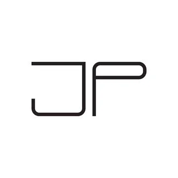 Jp initial letter vector logo icon Stock Illustration