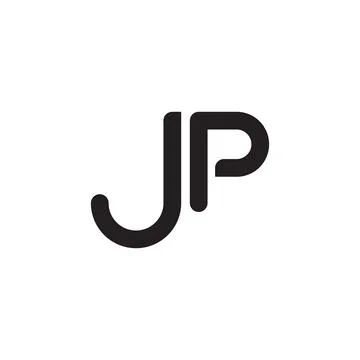 Jp initial letter vector logo Stock Illustration