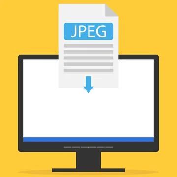 The jpeg file is downloaded to the computer. Download the jpeg file via イラスト素材
