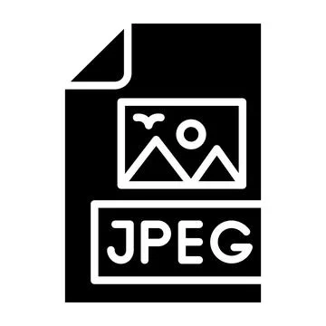 Jpeg file Vector Icon Design Illustration Stock Illustration