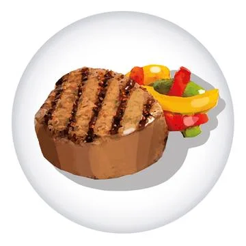 JPEG Fillet Mingnon Stock Illustration