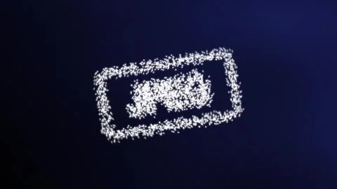 Jpeg format  in particles effect 스톡 일러스트