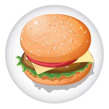JPEG Hamburger Stock Illustration