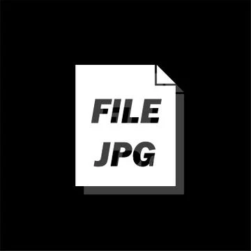 JPEG icon flat Stock Illustration