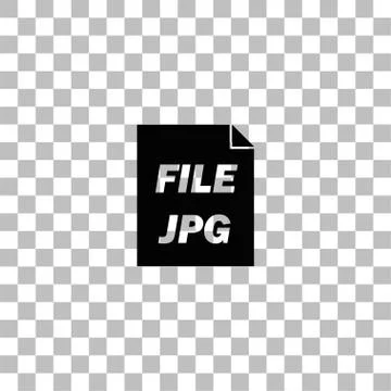 JPEG icon flat Illustrazione stock