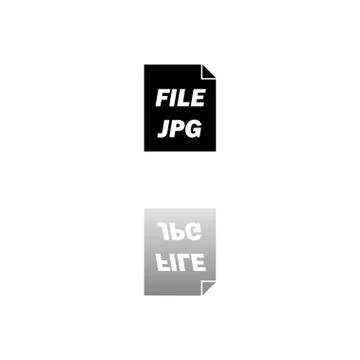 JPEG icon flat Stock Illustration