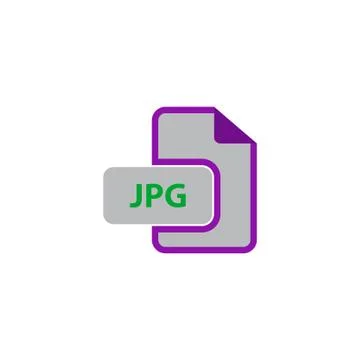 JPEG Icon Vector Stock Illustration