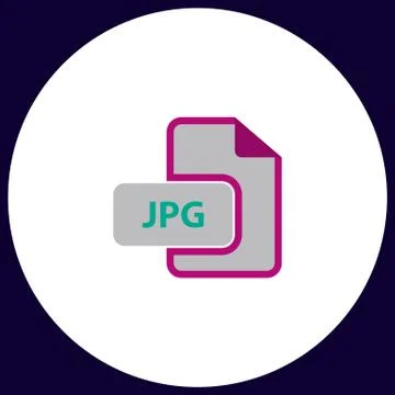 JPG computer symbol イラスト素材
