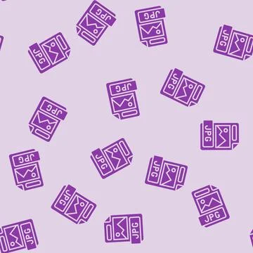 Jpg file format document glyph seamless pattern イラスト素材
