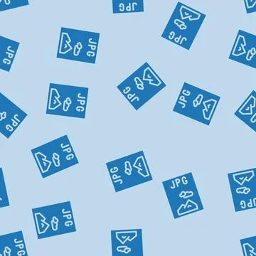 Jpg file format document glyph vector seamless pattern Illustrazione stock