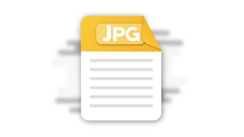 JPG file icon. Flat design graphic. Animation JPG icon. Motion design isolated Stock Footage 219024367