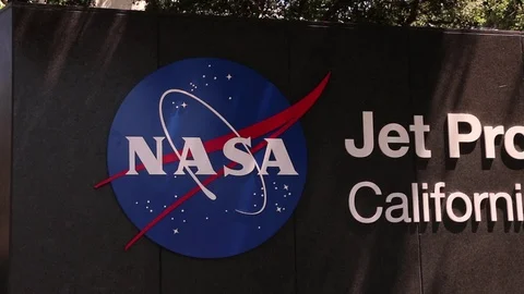 JPL Sign Pasadena Stock Footage