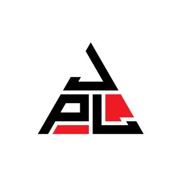 JPL triangle letter logo design with triangle shape. JPL triangle logo desi.. Stock Illustration