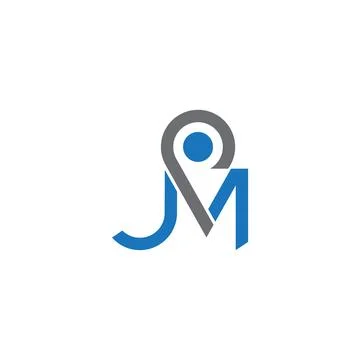 JPM Letter monogram Initial Logo Design Template Vector Illustration. JPM e.. Stock Illustration